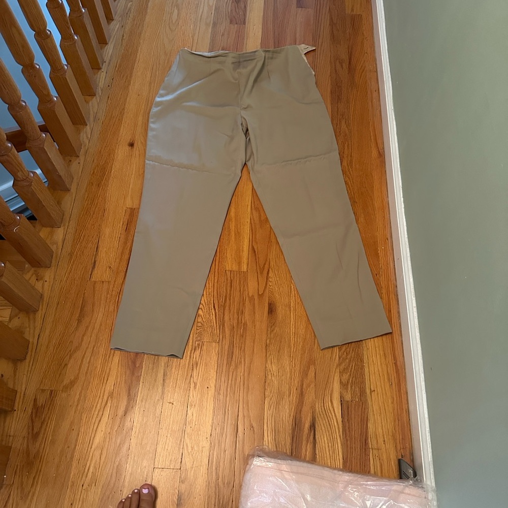 Bernard Zins Paris France Women Tan Pants Sz 12